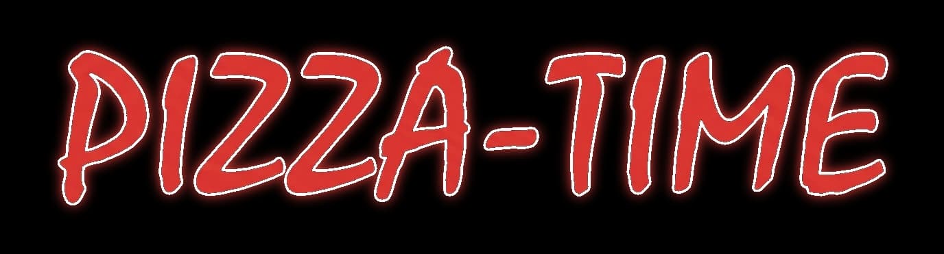 PIZZA-TIME neonskylt